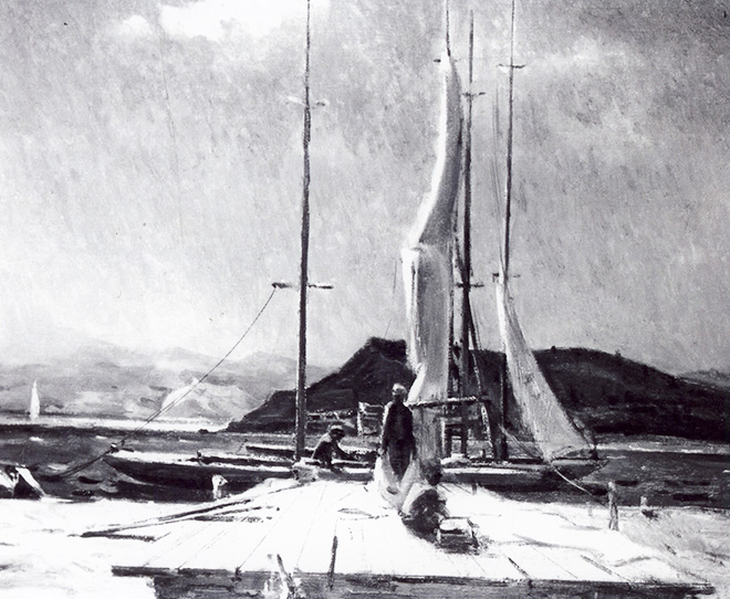 «Яхт-клуб». 1986. Полотно, олія